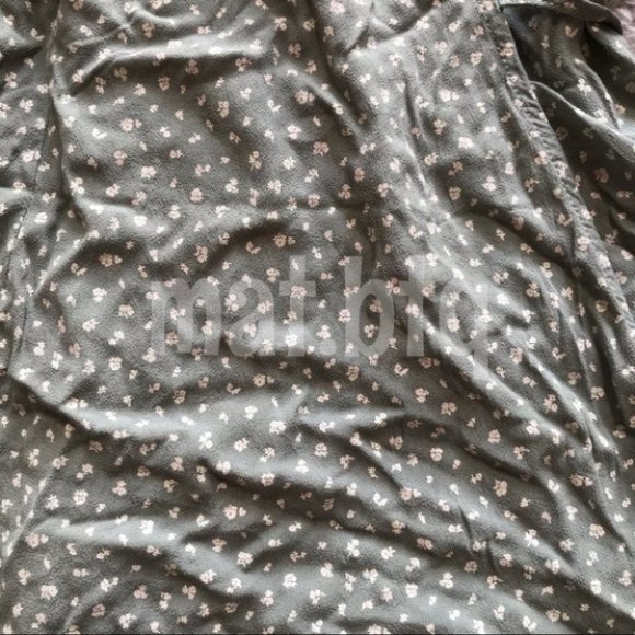 Brandy Melville Green Floral Robbie Wrap Dress - Picture 2 of 7